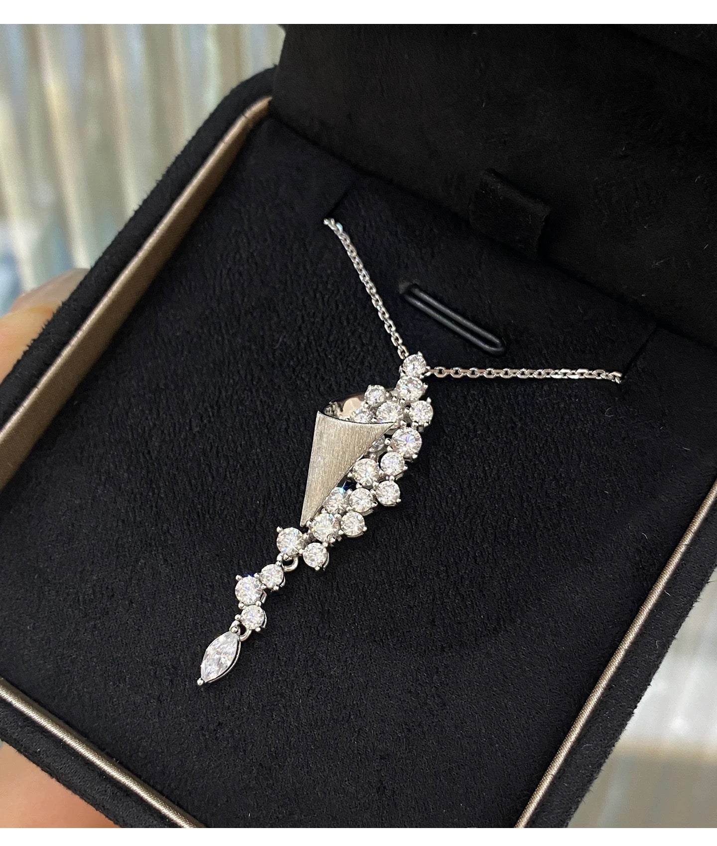 Celestia Hourglass Pendant Necklace