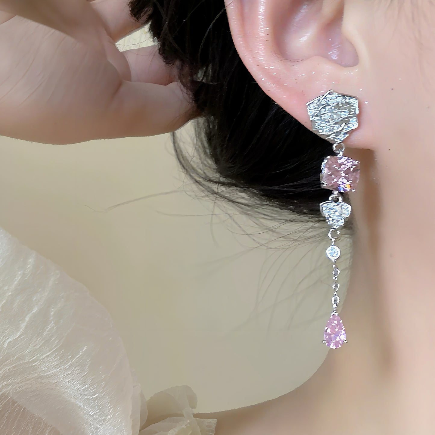 Dazzling Rose Open Ring