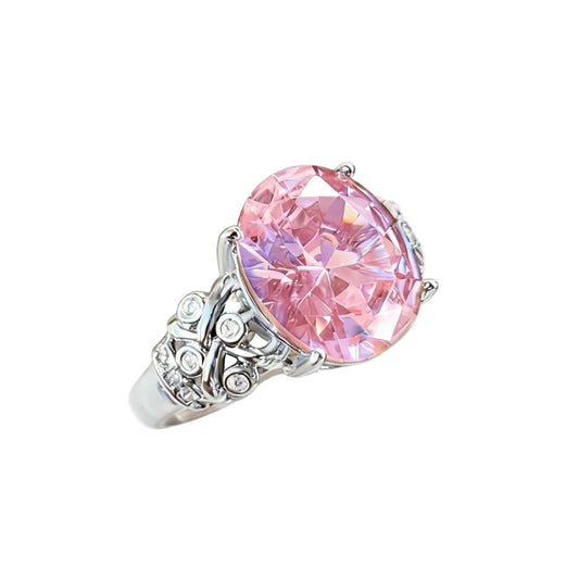 Pink Fantasy Oval Cut Ring
