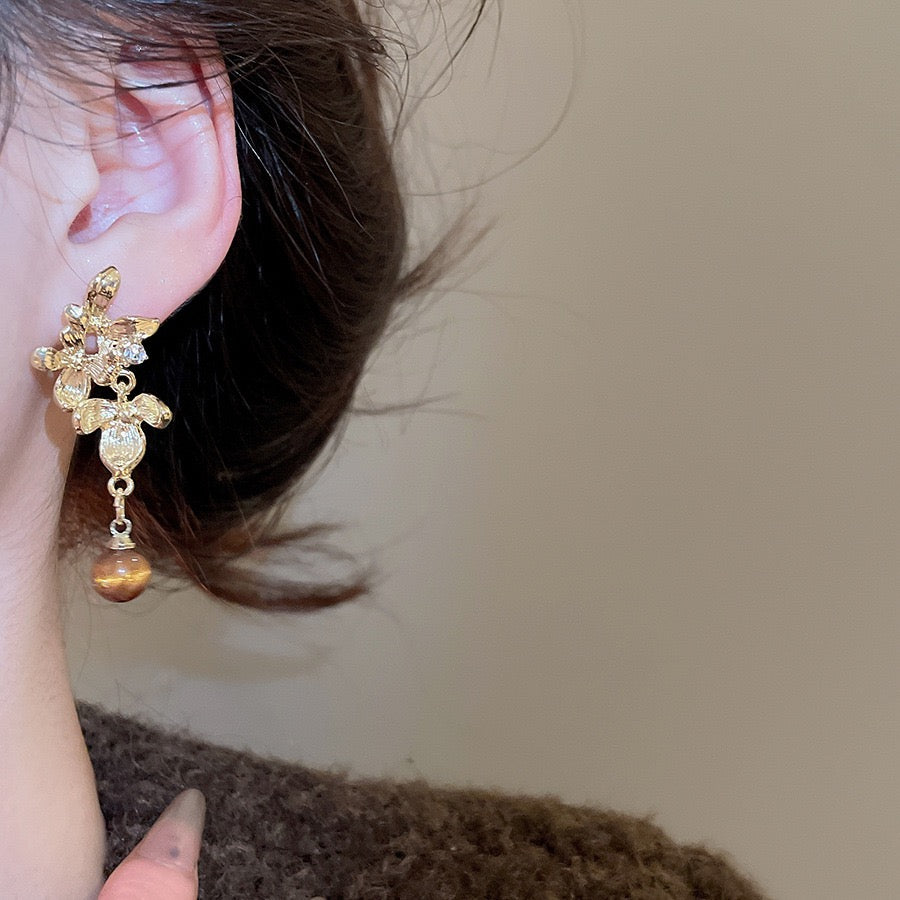 Butterfly Bloom Asymmetrical Earrings