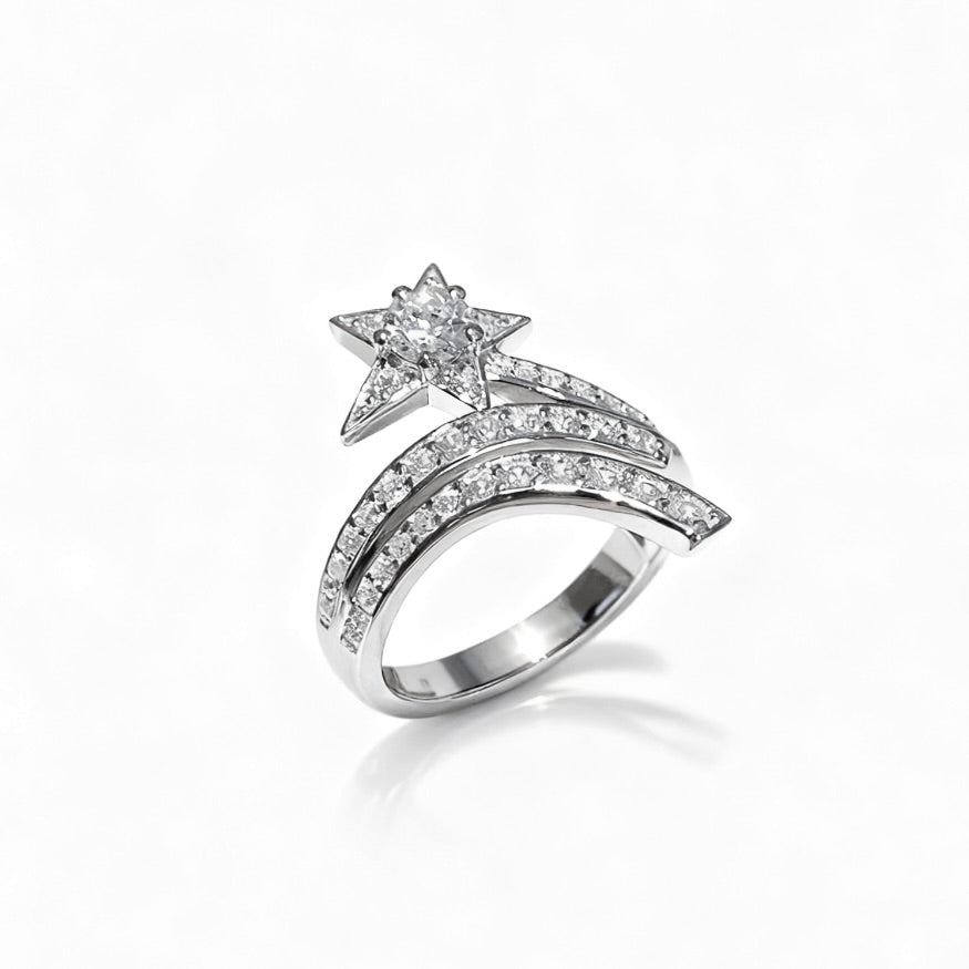 Shooting Star Comet Ring