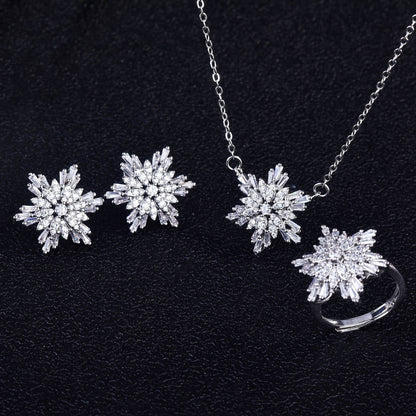 Snowflake Silver-plated Necklace