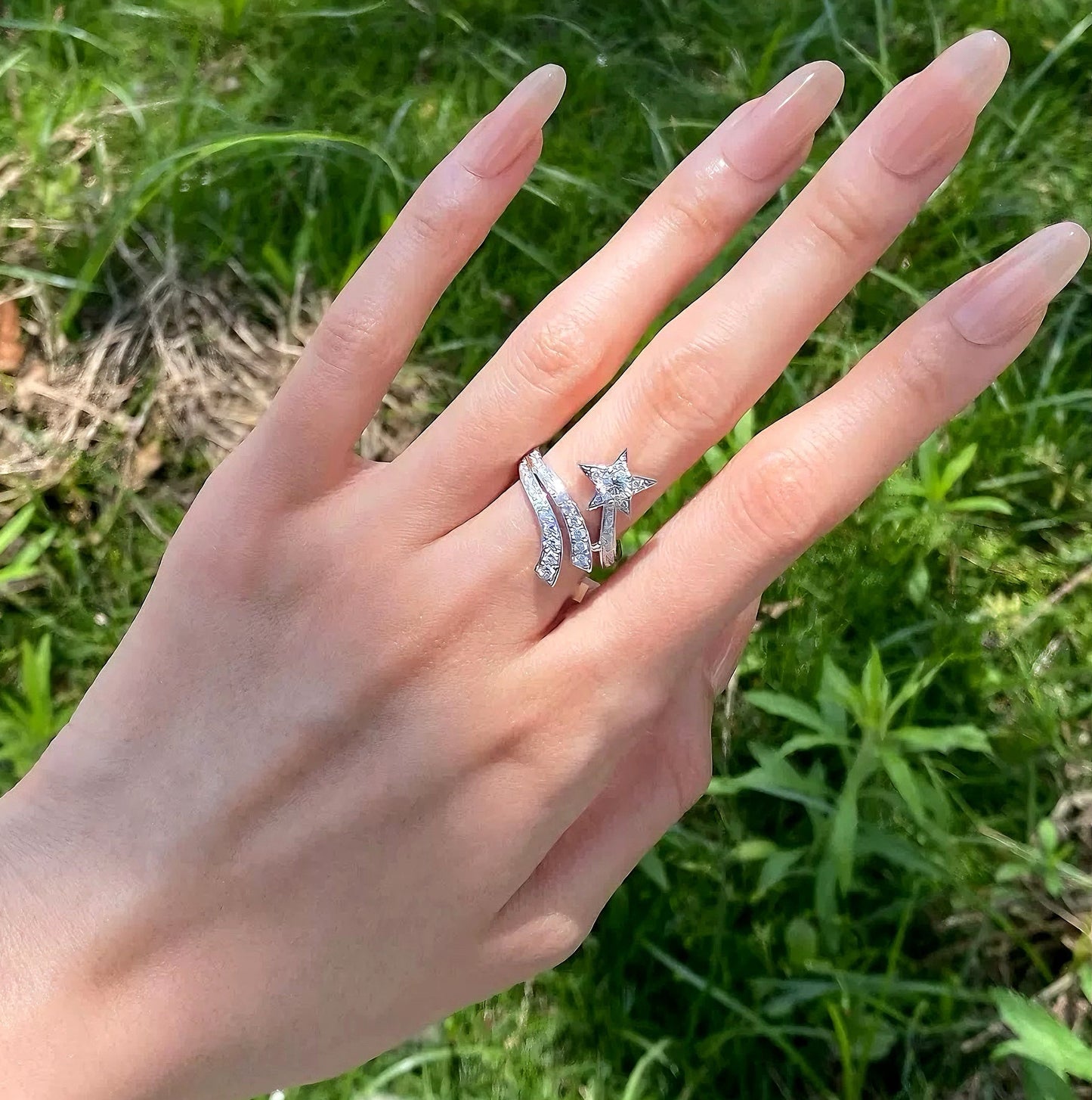 Shooting Star Comet Ring