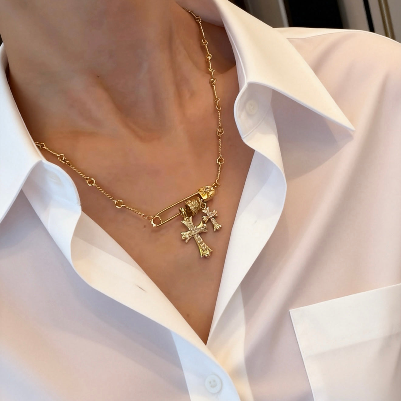 Guardian Pin Necklace