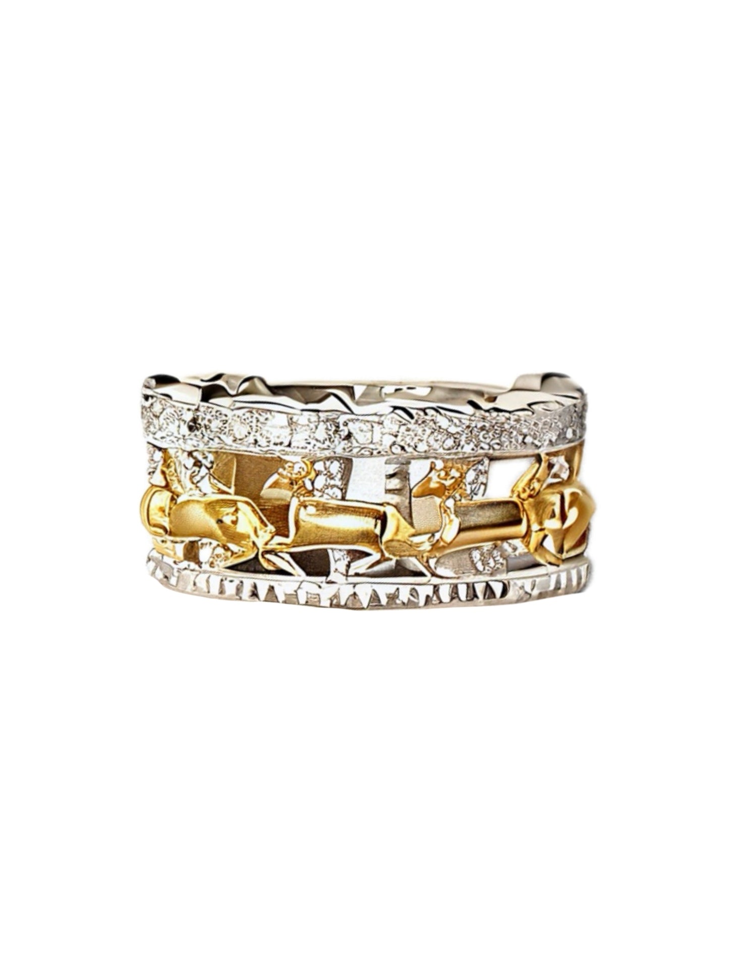 Merry-go-round Cutout Band Ring