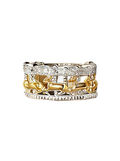 Merry-go-round Cutout Band Ring