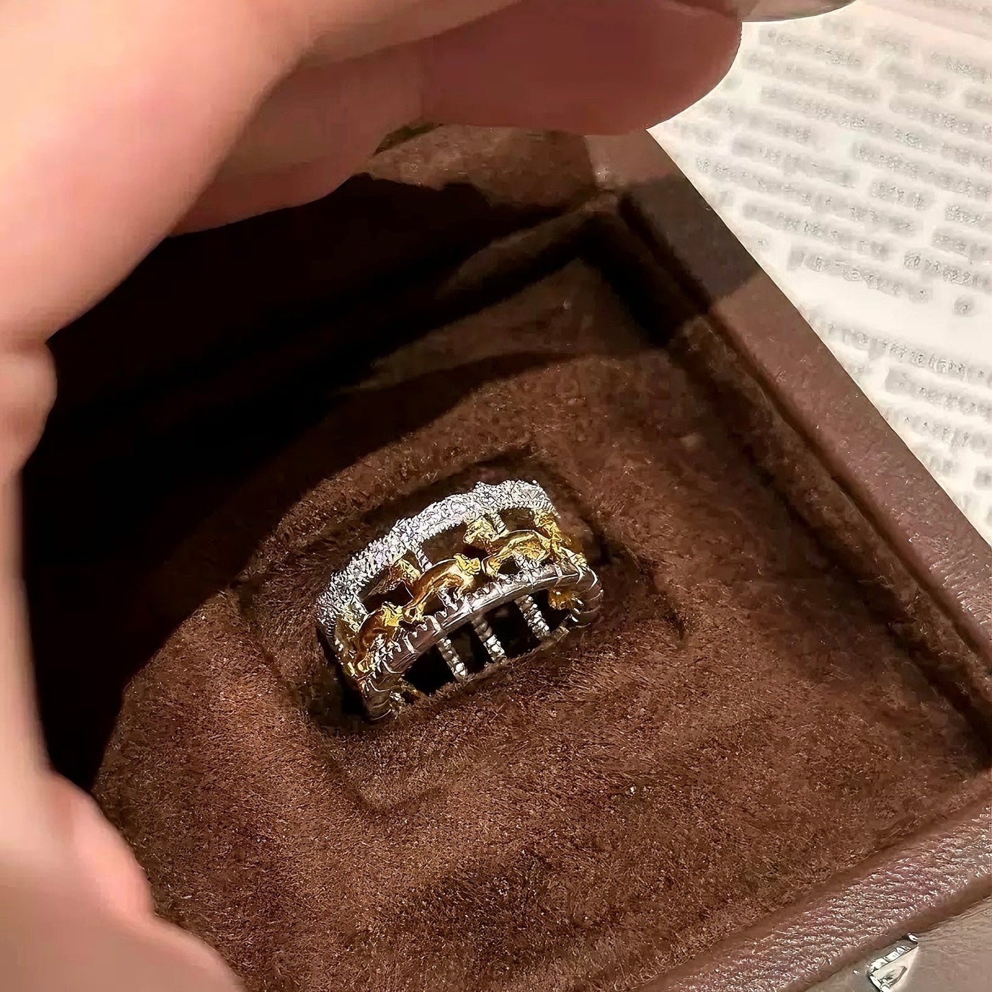 Merry-go-round Cutout Band Ring