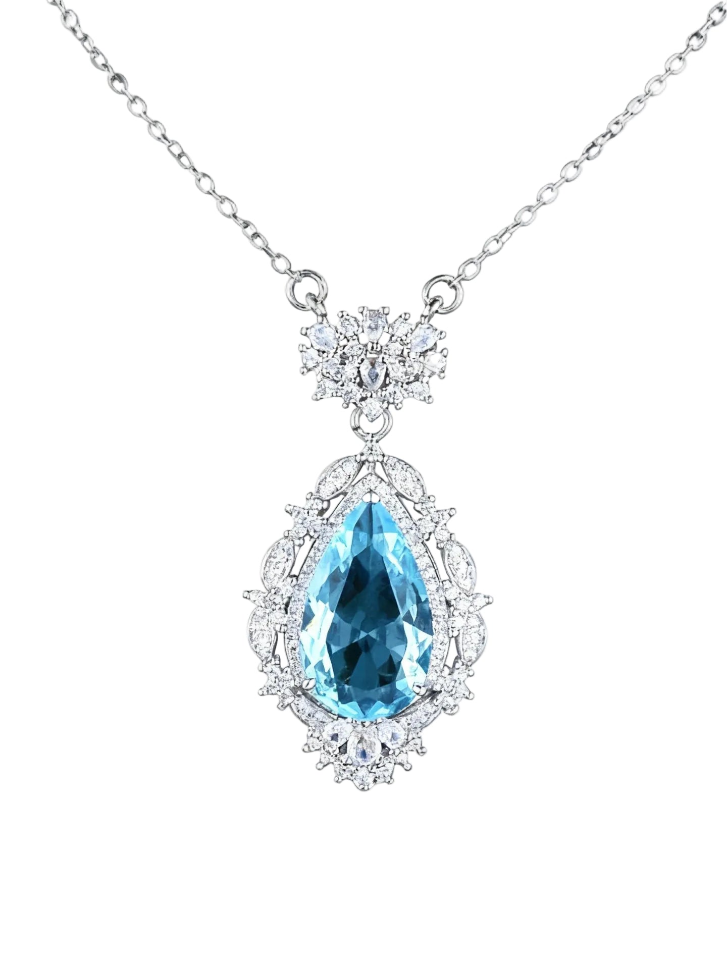 Soleste Aquamarine Pendant Necklace
