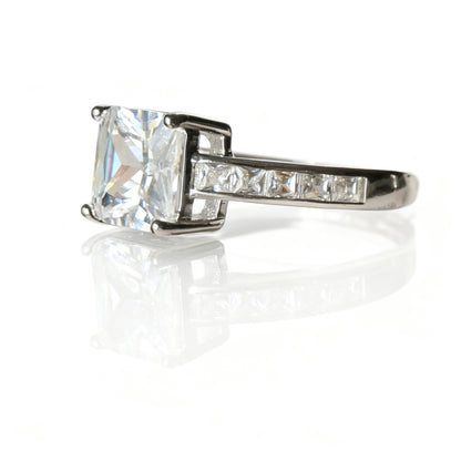 Princess-cut Pavé Ring