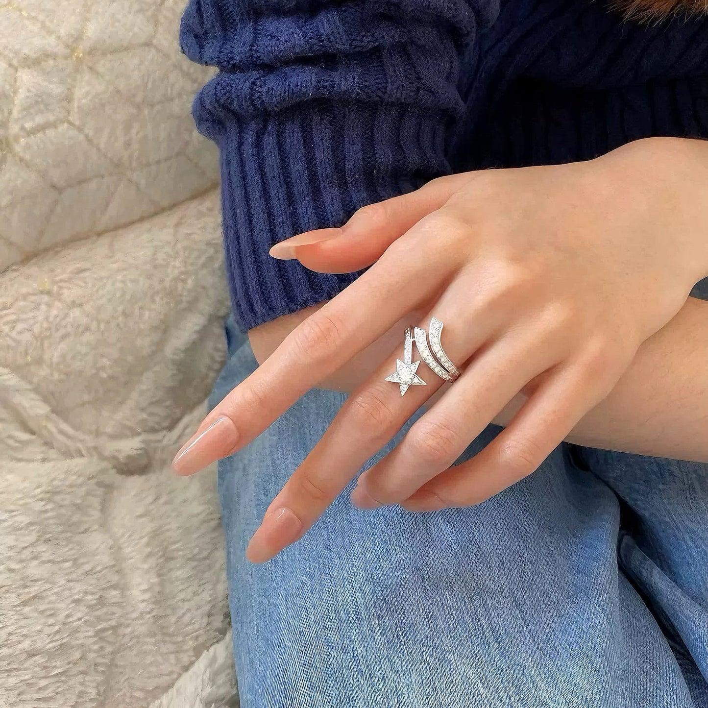 Shooting Star Comet Ring