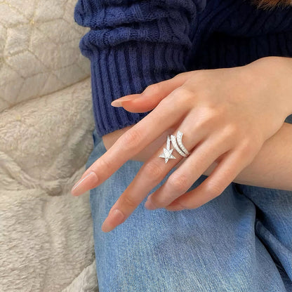 Shooting Star Comet Ring