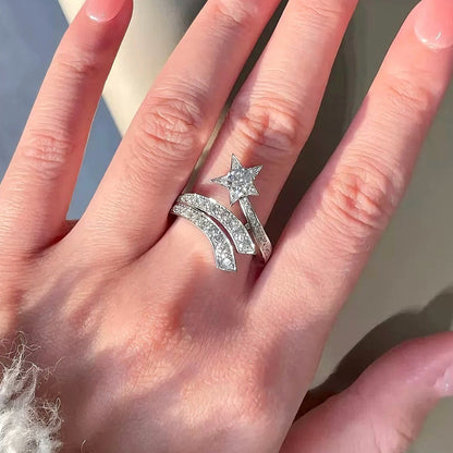 Shooting Star Comet Ring