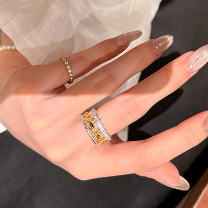 Merry-go-round Cutout Band Ring