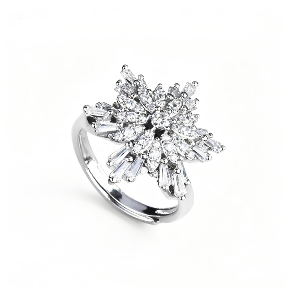 Snowflake Silver-plated Necklace