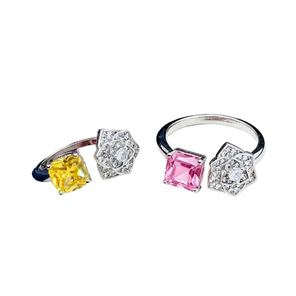 Dazzling Rose Open Ring