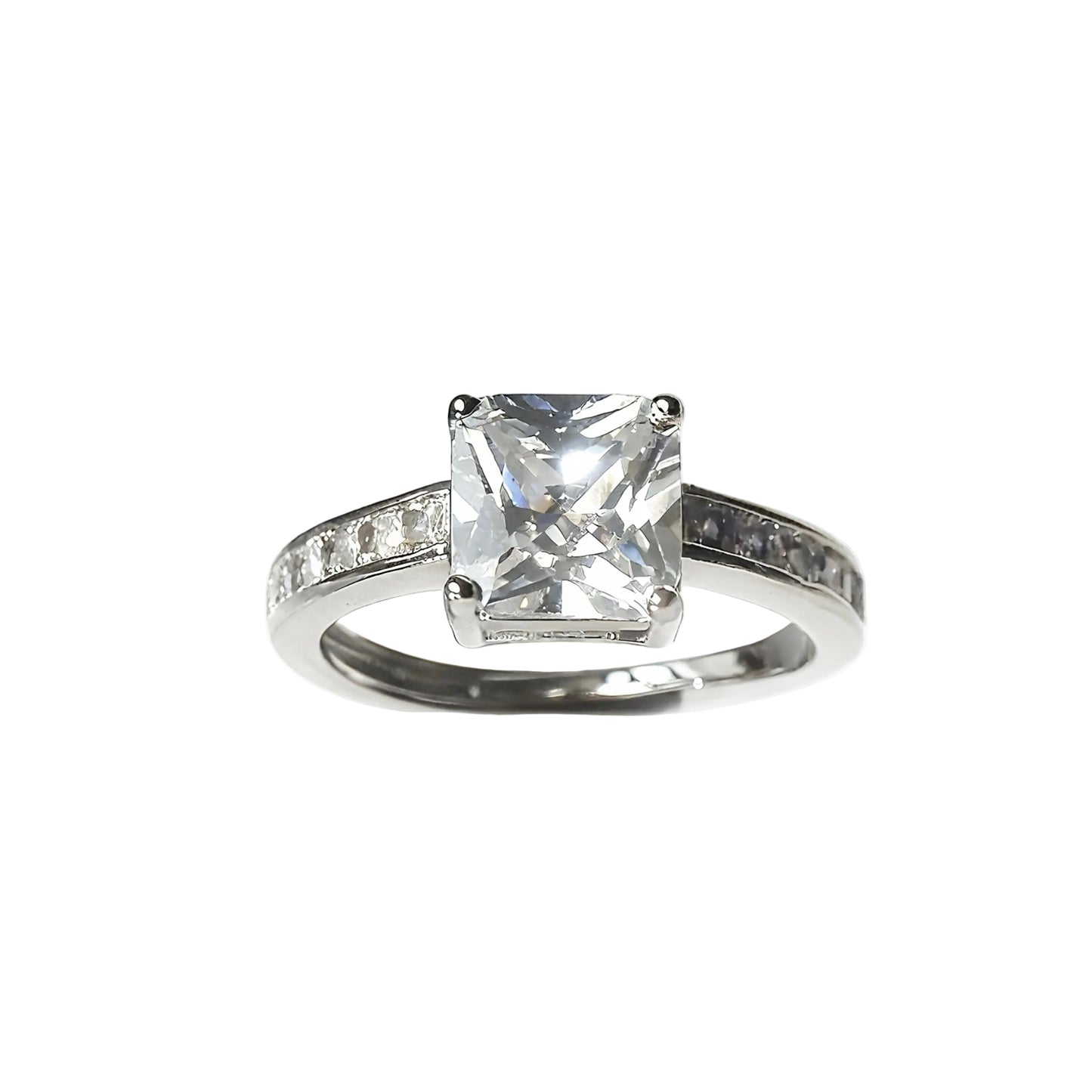 Princess-cut Pavé Ring