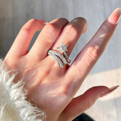 Shooting Star Comet Ring