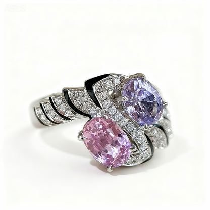 Opaline Double Stone Ring