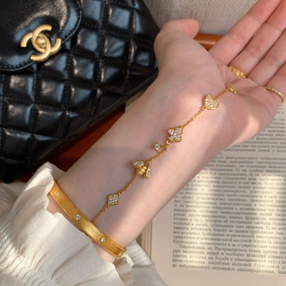 Golden Honeybee Charm Set