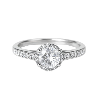 Brilliant Halo Pavé Ring