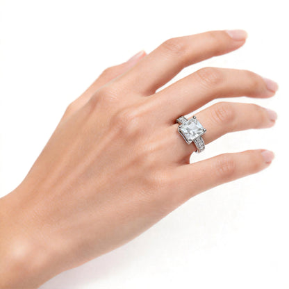 Princess-cut Pavé Ring