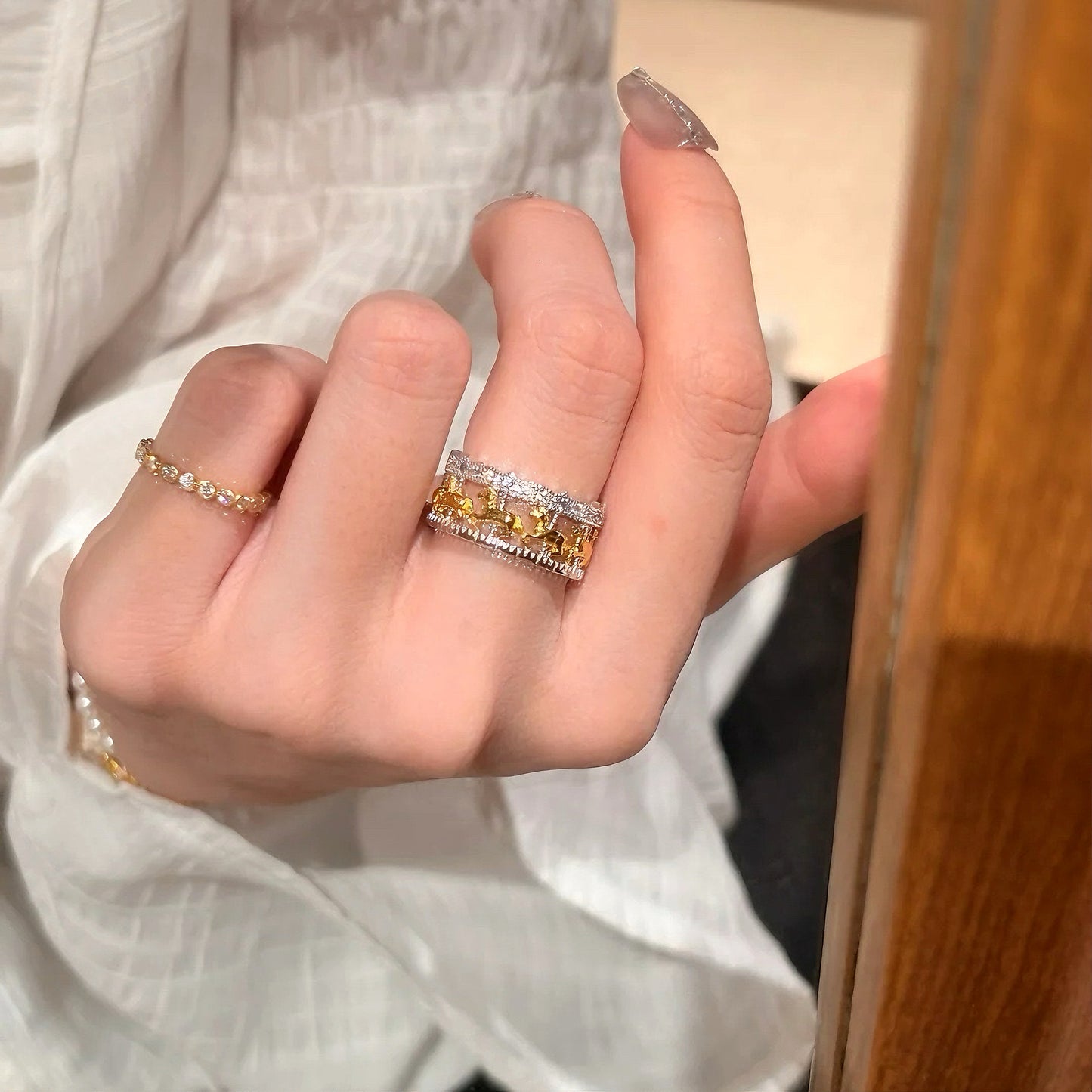 Merry-go-round Cutout Band Ring