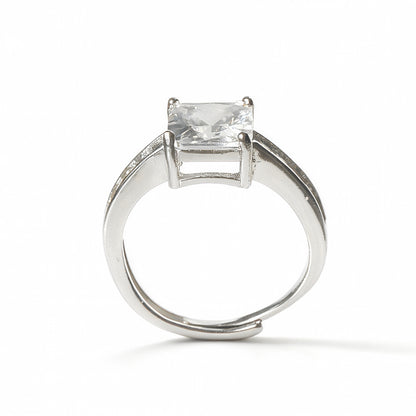Princess-cut Pavé Ring