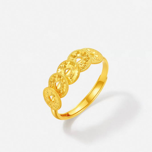 Golden Coin Ring