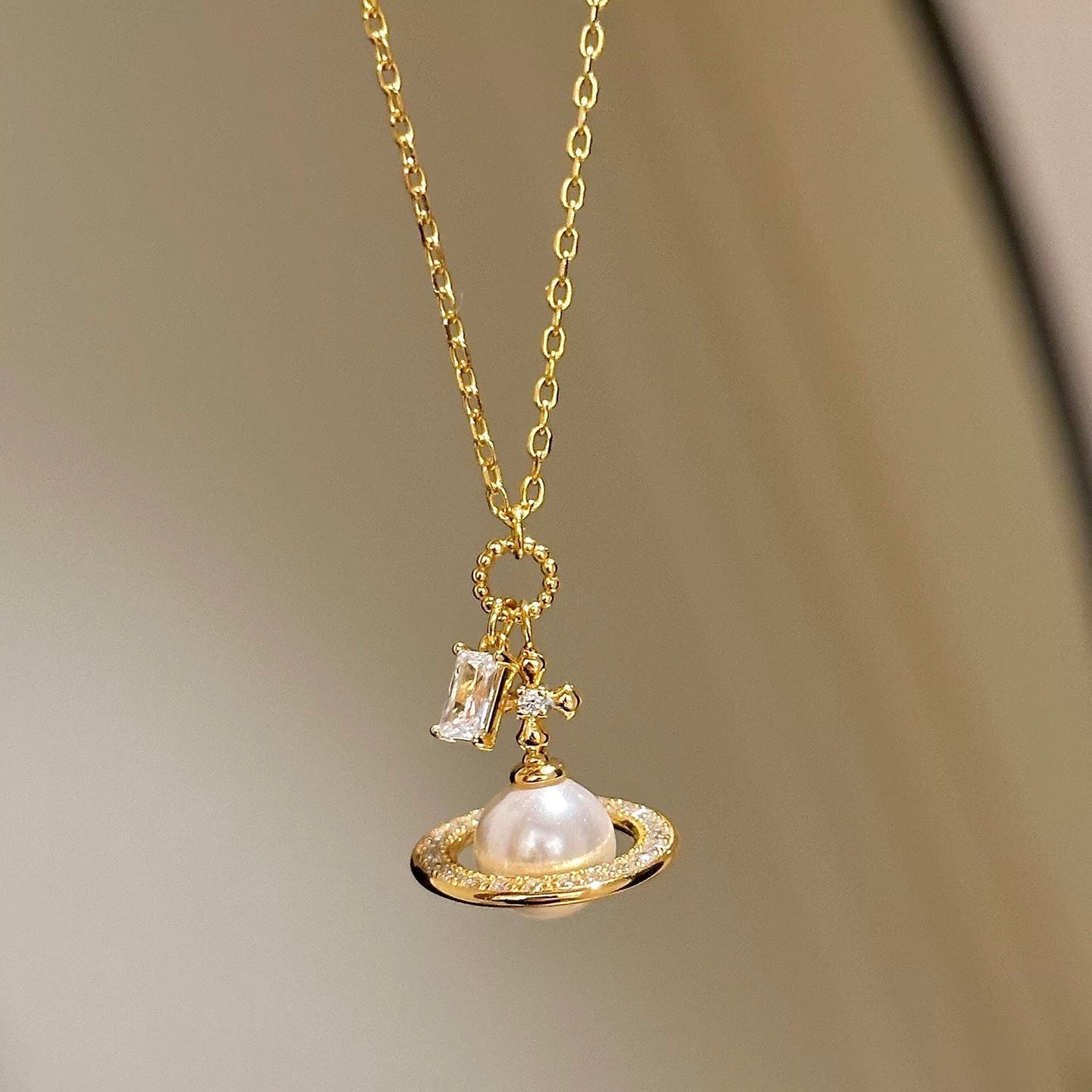 Saturn’s Halo Necklace