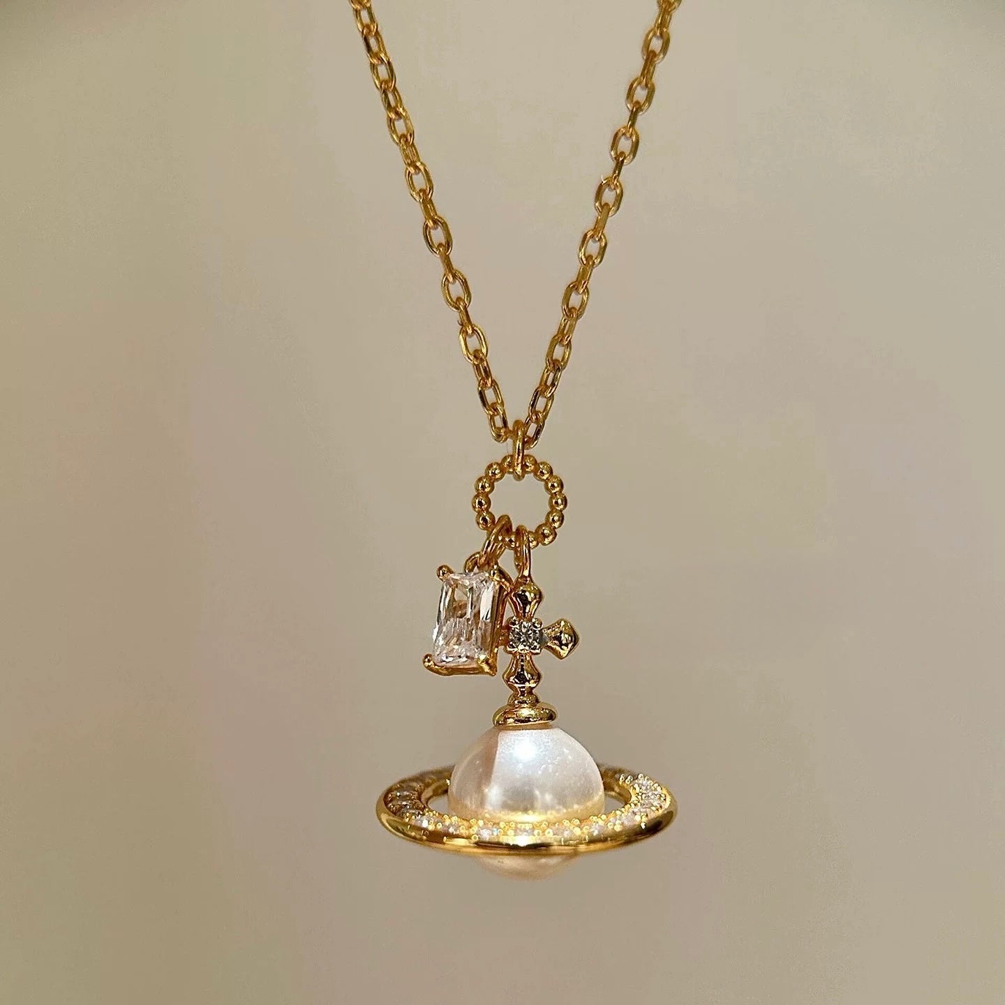 Saturn’s Halo Necklace
