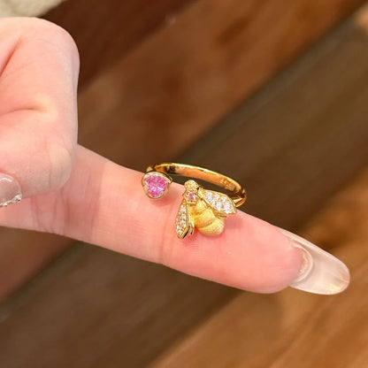 Golden Honeybee Charm Set