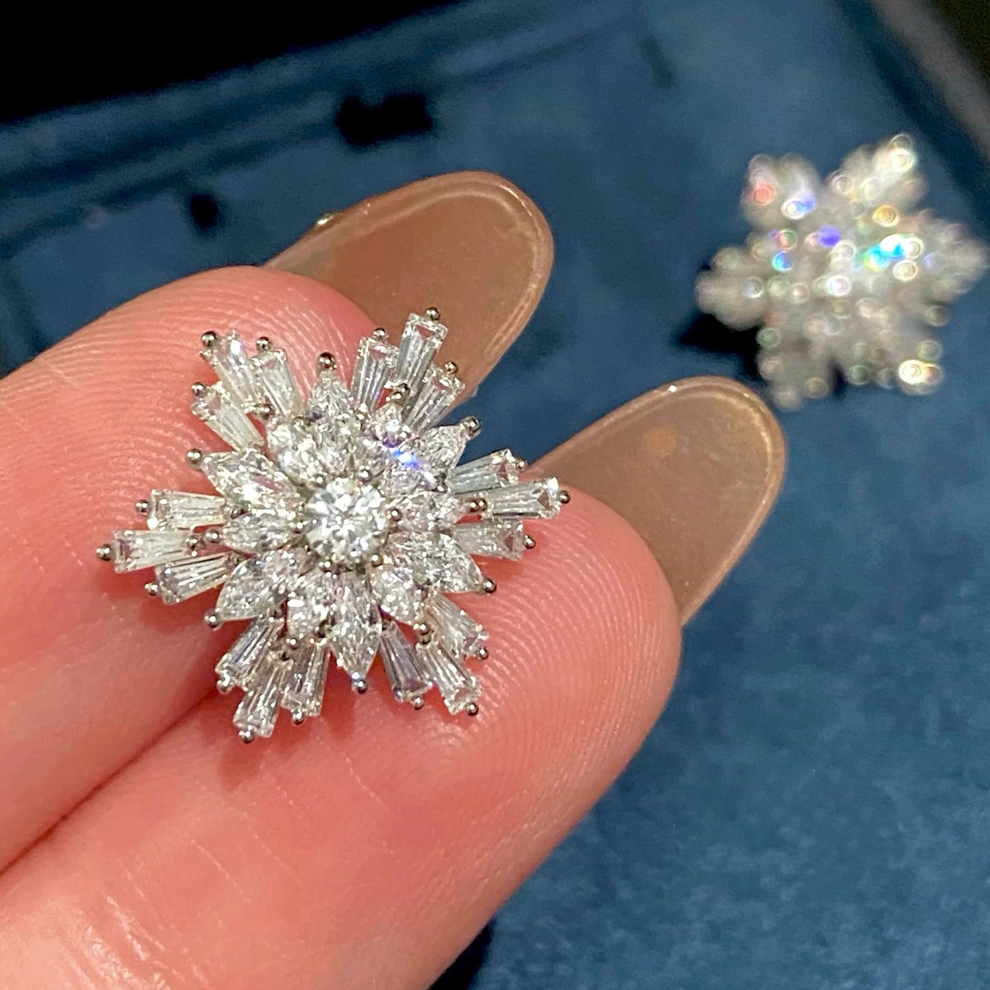 Snowflake Silver-plated Necklace