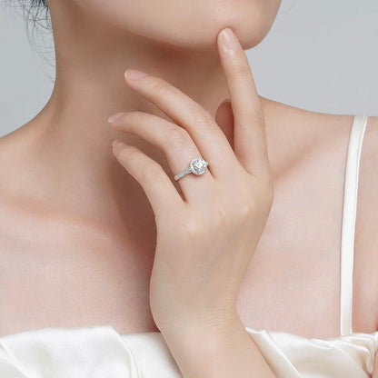 Brilliant Halo Pavé Ring