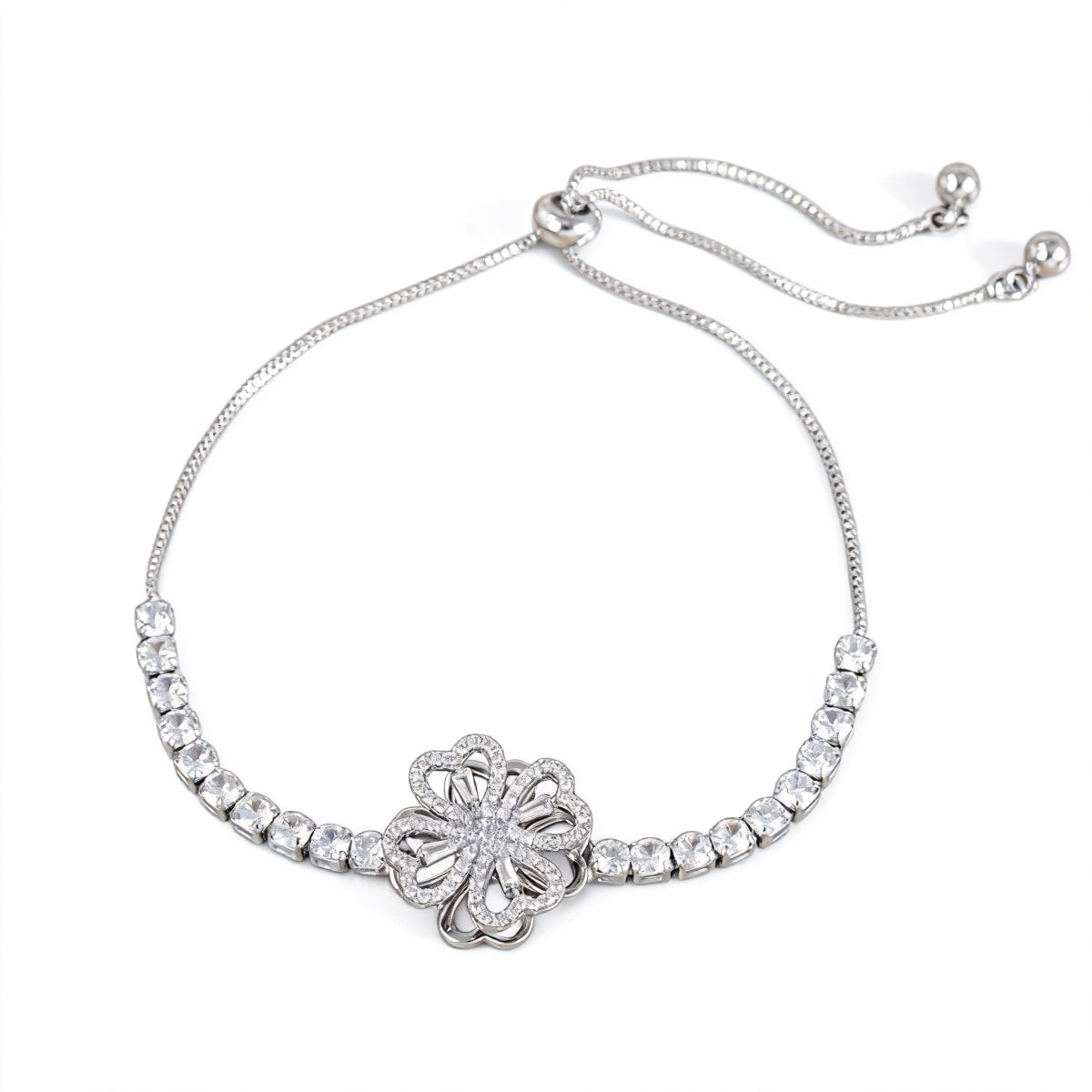 Diamond Clover Spinner Worry Ring