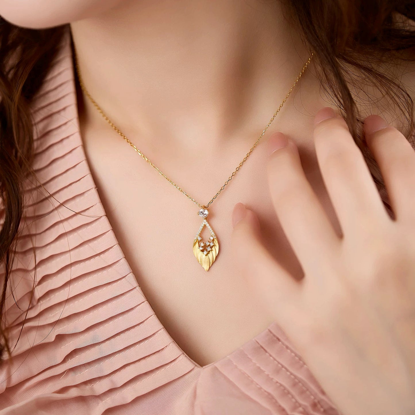 Golden Feather Earrings