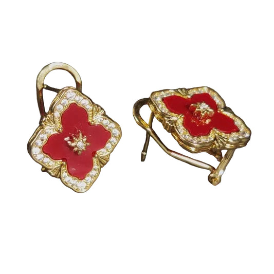 Victoria Mother-of-pearl Stud Earrings