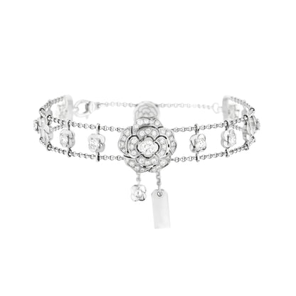 Bouton de Camélia Long Necklace