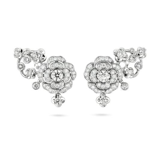 Bouton de Camélia Earrings