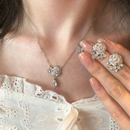 Vintage Camellia Necklace