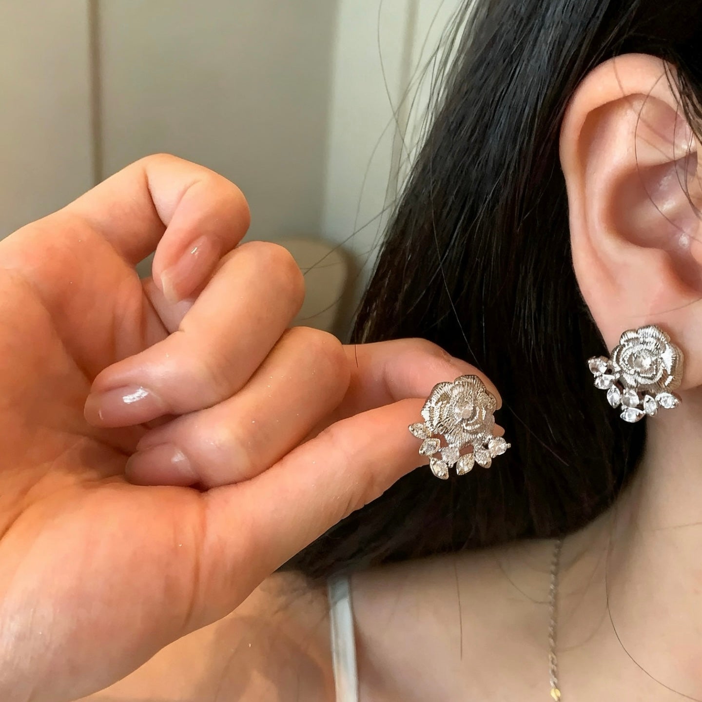 Vintage Camellia Necklace