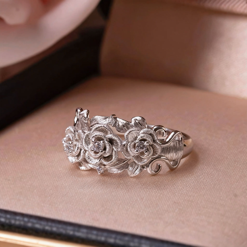Vintage Camellia Ring – La Blancus