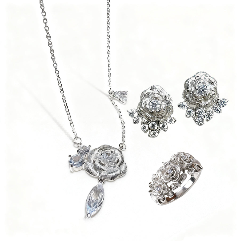 Vintage Camellia Necklace