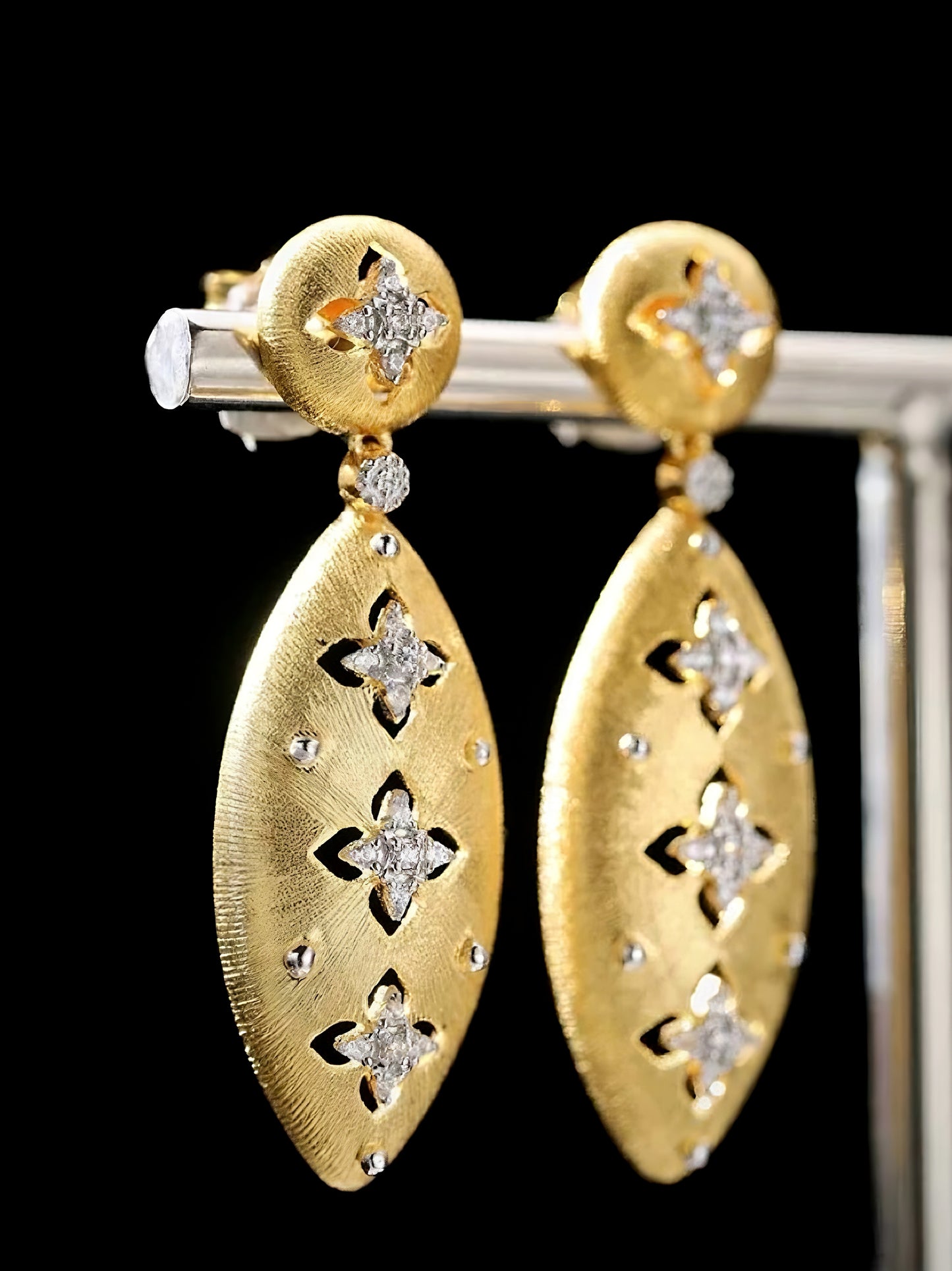 Aurel Cut Out Drop Earrings