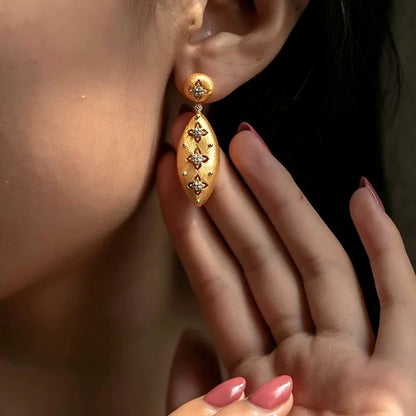 Aurel Cut Out Drop Earrings