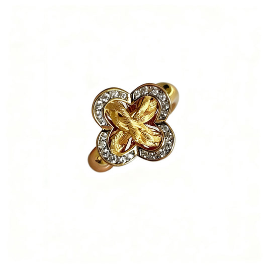 Lucky Clover Braided Ring